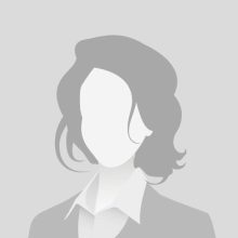 Default avatar photo placeholder. Grey profile picture icon. Business woman illustration